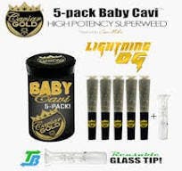 Caviar Gold - Baby Cavi | Infused Pre-Roll | Lightning OG | 2.5 | 5pk - 1