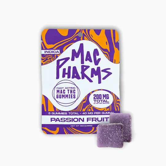 Mac Pharms - Mac Pharms I Passion Fruit I THC Gummies I 200mg - 1