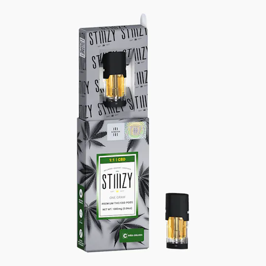 STIIIZY - Vape Cartridge - PINA COLADA 1G 1:1 (CBD/THC) Original Pod - STIIIZY - 1