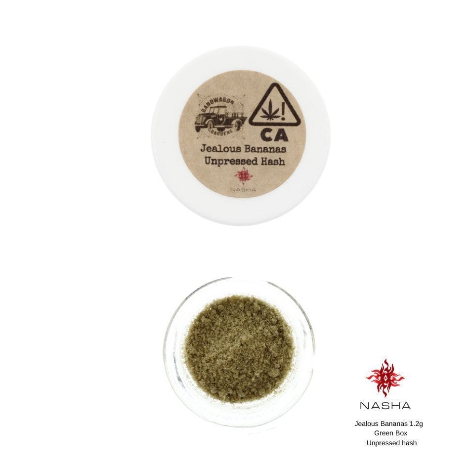 NASHA - Jealous Bananas 1.2g Green Unpressed Hash - 1