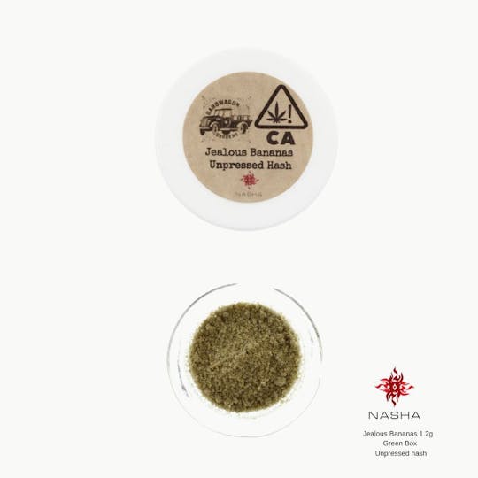 NASHA - Jealous Bananas 1.2g Green Unpressed Hash - 1