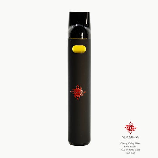 NASHA - Cherry Valley Glow Live Rosin All-In-One Vape 0.5 gram - 1