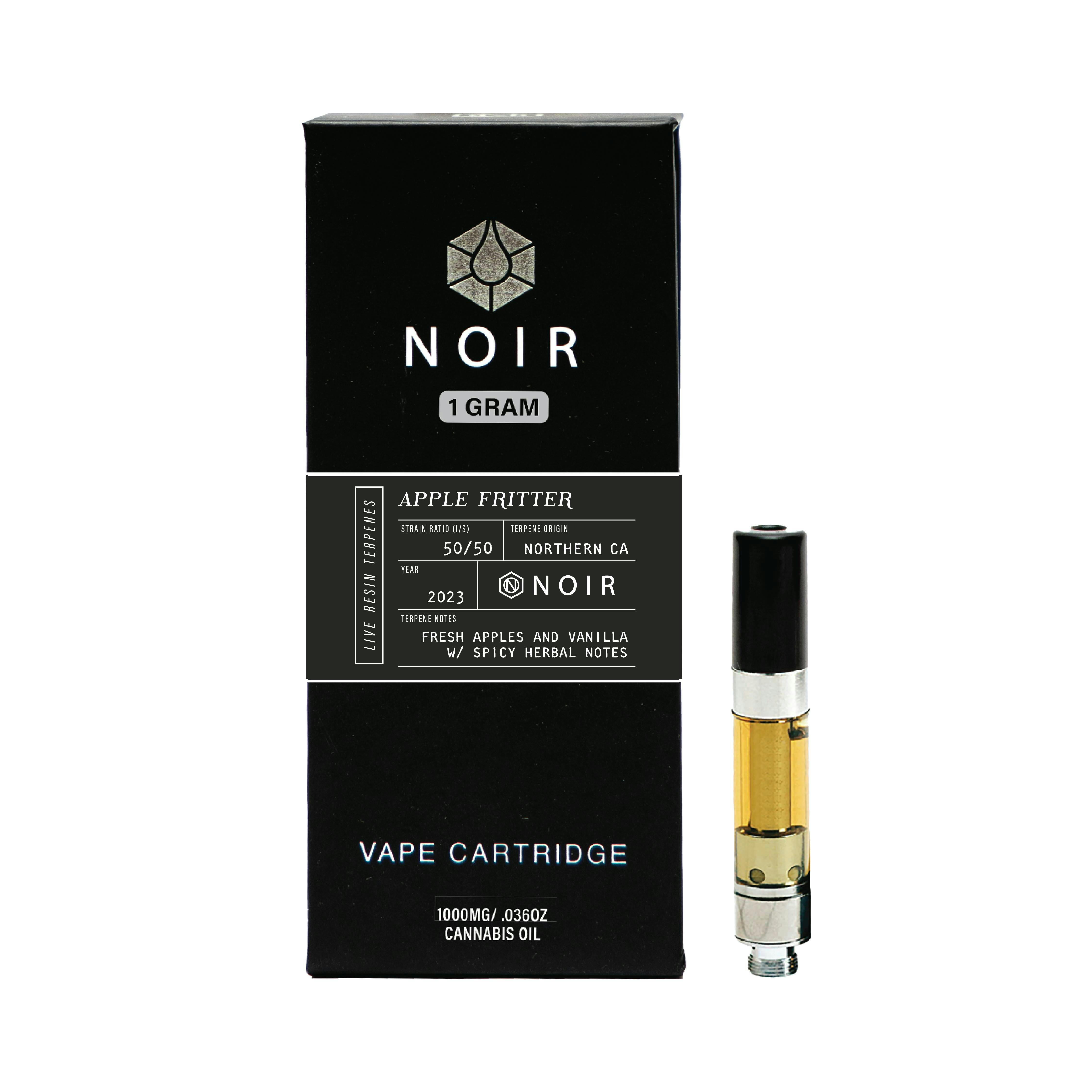 Timeless Vapes - Apple Fritter | NOIR Live Resin Cartridge | 1g - 1