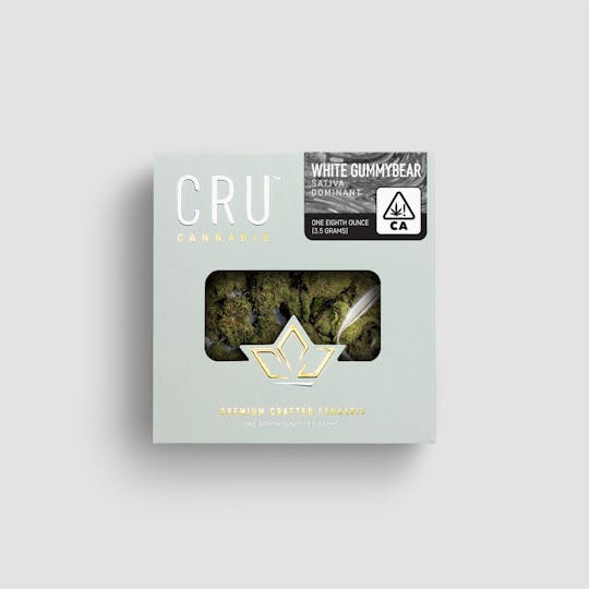 CRU Cannabis - White Gummy Bear (3.5 Grams) - 1