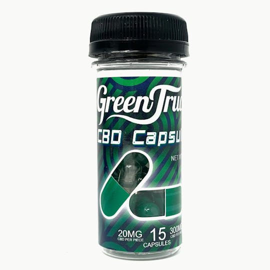 Green Truck - 20 MG CBD Capsules (300MG), 15 Count - 1