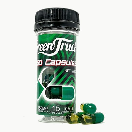 Green Truck - 10 MG RSO OIL Capsules (150MG), 15 Count - 1