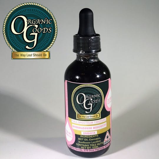 Organic Goods - Organic Goods Tincture THC Full Spectrum Bubblegum Biscotti 1100 MG - 1