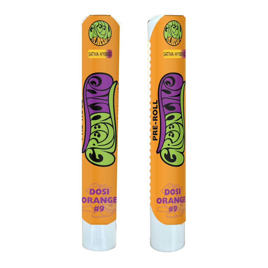 Greenline - Dosi-Orange #9 - Indoor Flower Pre-Roll - Sativa Hybrid - 1g - 1