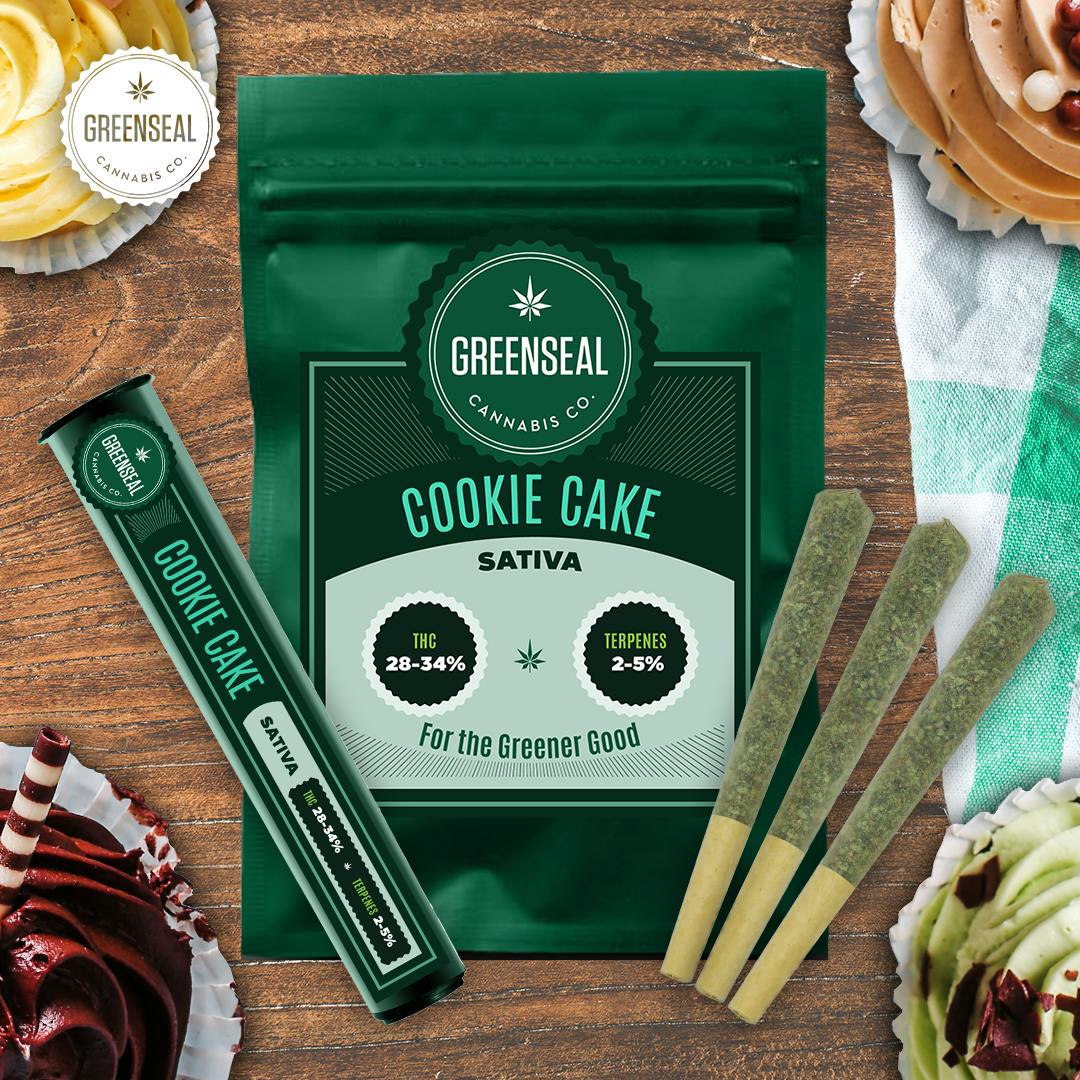GreenSeal Cannabis Co - Cookie Cake - 3.5g Flower - Saskatchewan - 1