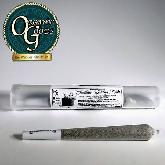 Organic Goods - Organic Goods Chocolate Wedding Cake Pre-Roll 1 G - 1