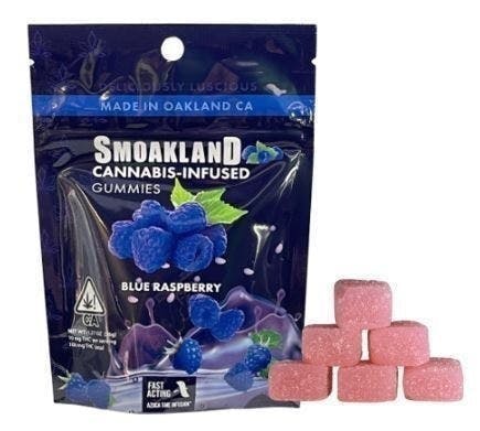 Smoakland - Smoakland | Blue Raspberry Gummies | 100mg | 10ct | 10mg/ea - 1