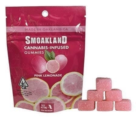 Smoakland - Smoakland | Pink Lemonade Gummies | 100mg | 10ct | 10mg/ea - 1