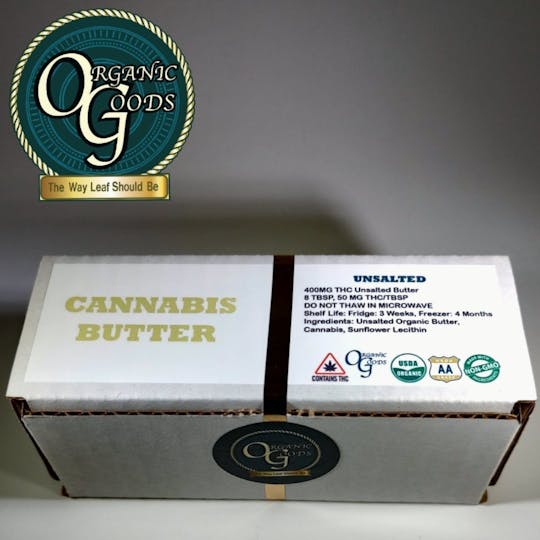 Organic Goods - Organic Goods Cannabis Butter Unsalted Blueberry 400 MG - 1