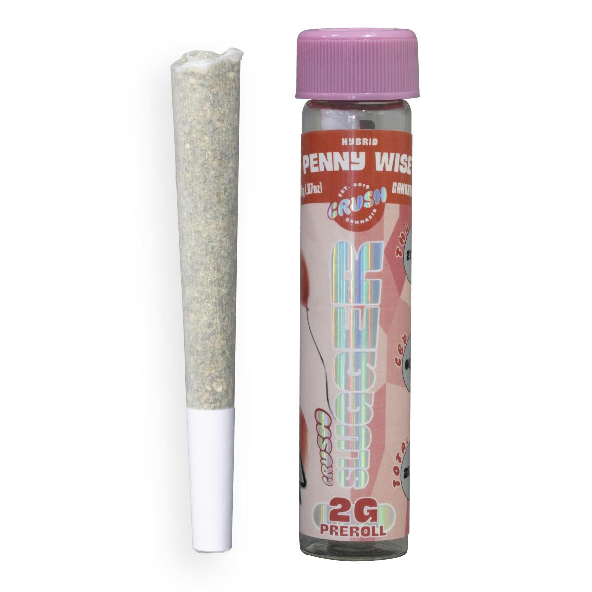 Crush Cannabis - Crush Cannabis 2g Slugger - Penny Wise - Pre-Roll - 1