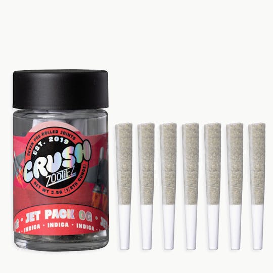 Crush Cannabis - Crush Cannabis ms - Jet Pack OG - 7 pack pre-rolls total 3.5g - 1