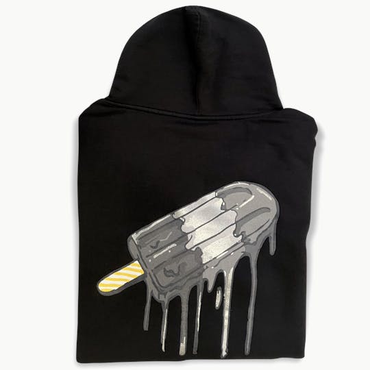 Paletas - Paletas: Black- Pullover (Silver Wordmark/Silver Popsicle Logo) - 1