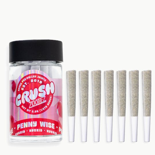 Crush Cannabis - Crush Cannabis ms - Penny Wise - 7 pack pre-rolls total 3.5g - 1