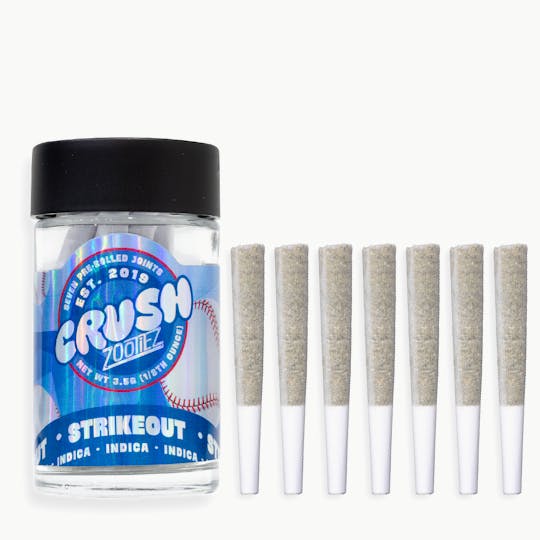 Crush Cannabis - Crush Cannabis ms - Strikeout - 7 pack pre-rolls total 3.5g - 1