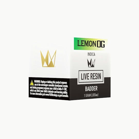 West Coast Cure - Lemon OG Live Resin Badder - 1