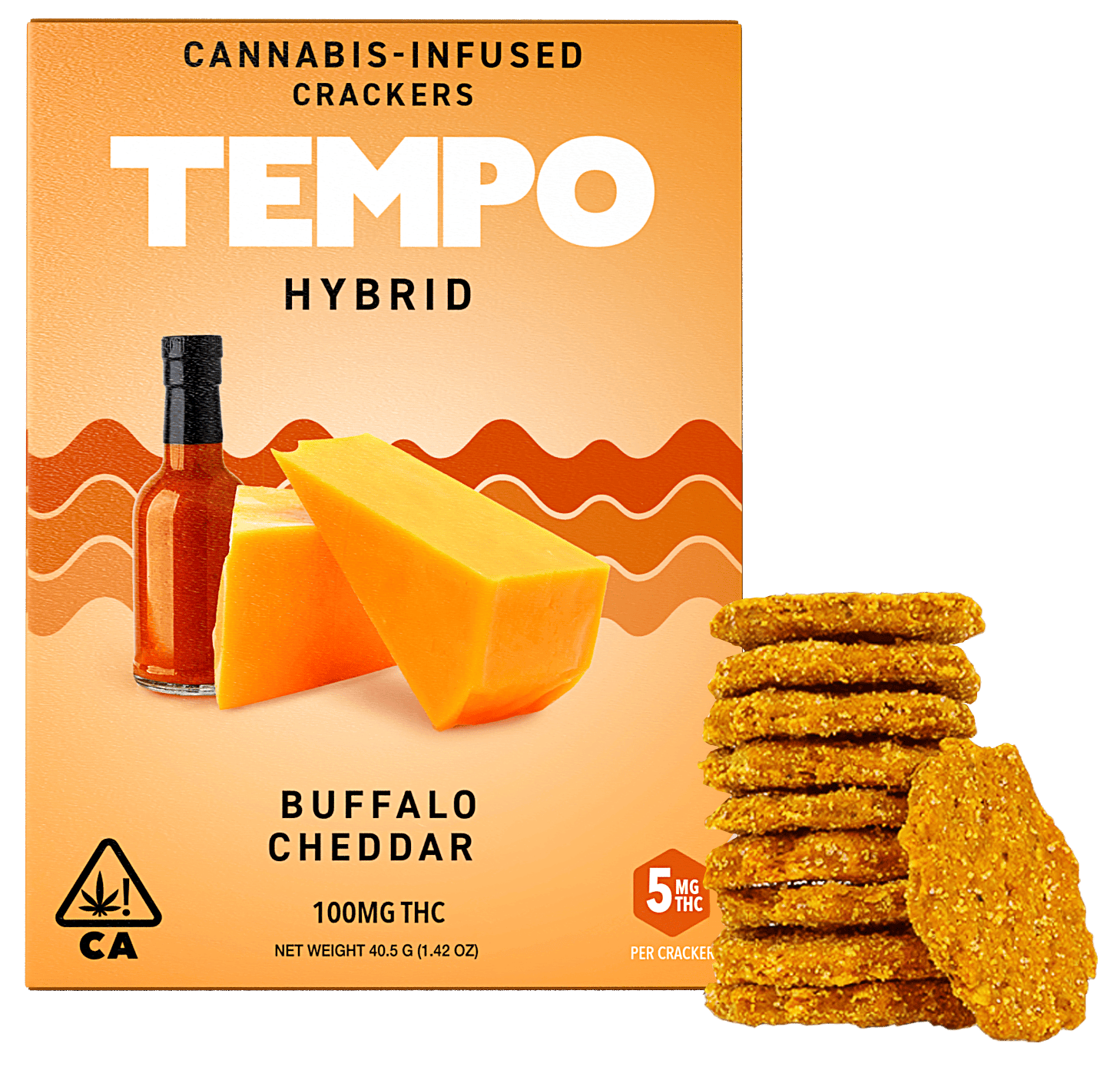 Tempo - Tempo | Buffalo Cheddar | Create Crackers | Baked Goods | 100mg - 1