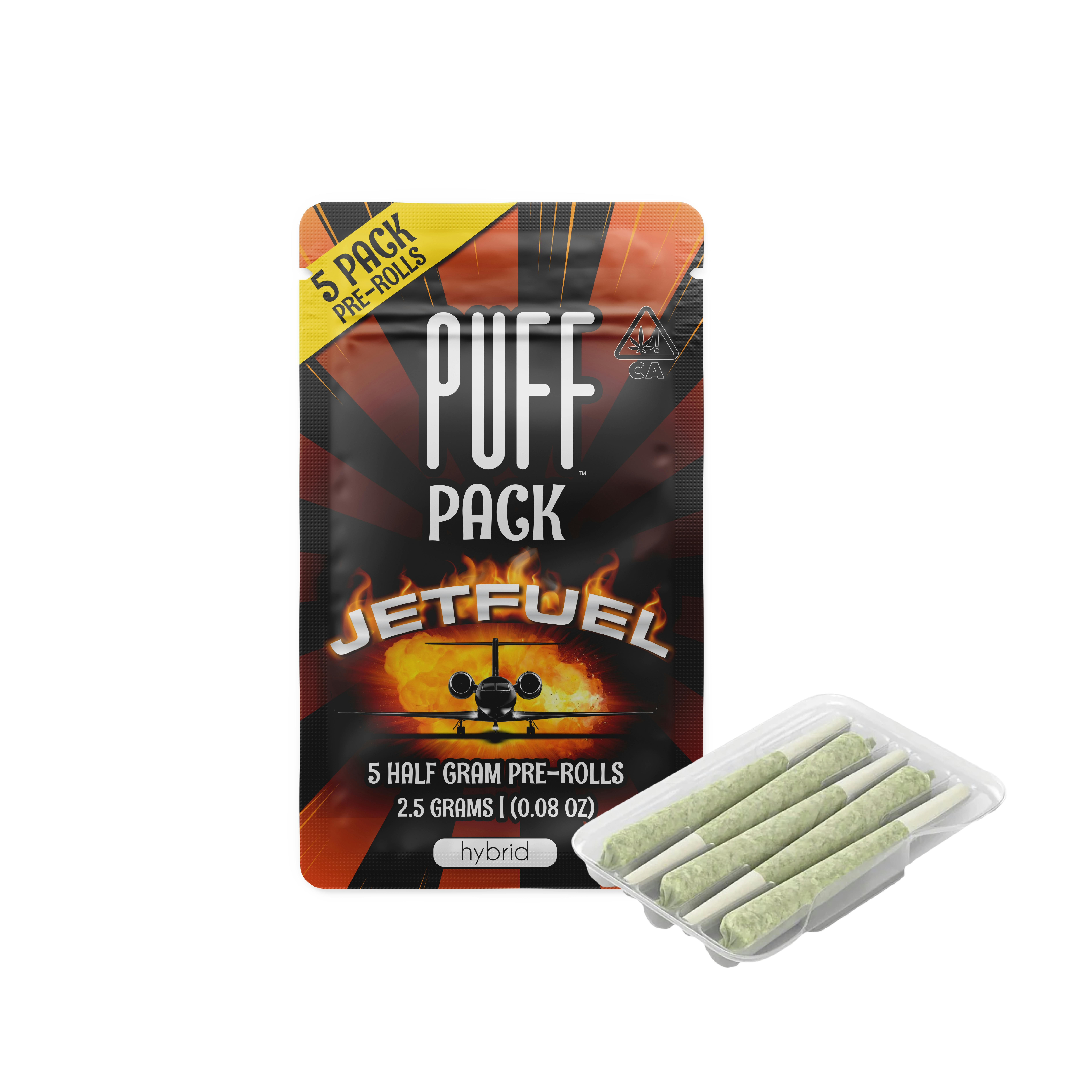 PUFF - Jet Fuel - hybrid - 5 pre-roll pack - 2.5 gram - 1