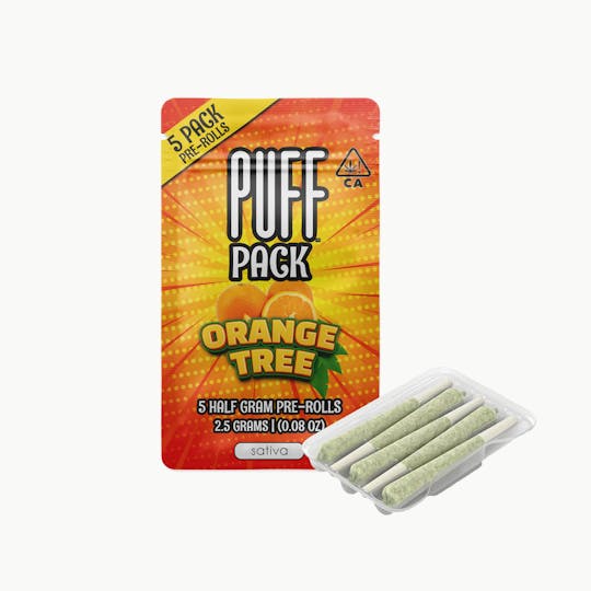 PUFF - Orange Tree - sativa - 5 pack pre-rolls - 2.5 gram - 1