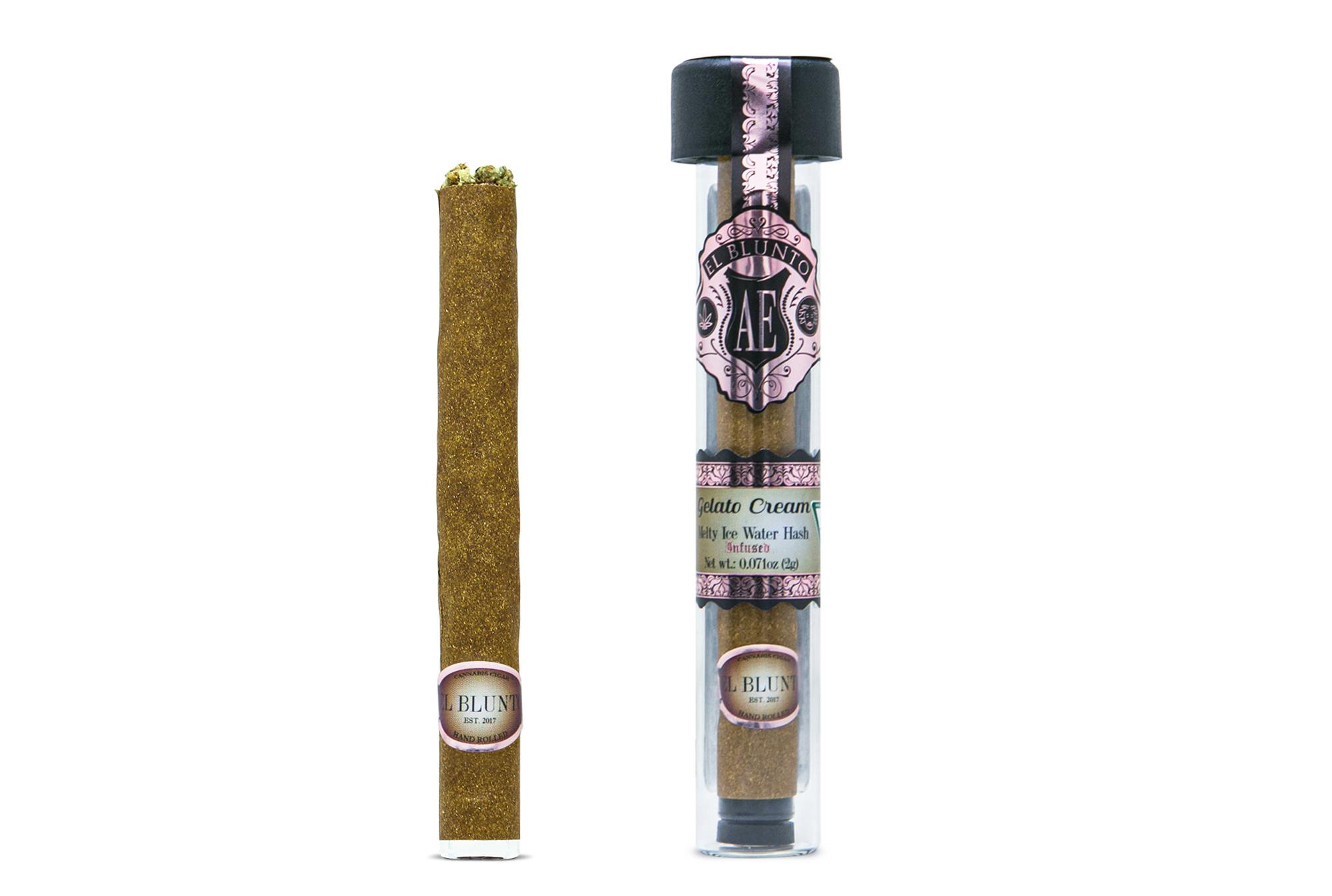 El Blunto by Albert Einstone's - El Blunto - Gelato Cream - 2G Cannabis Cigar - Hash Infused [Blunt] - 1