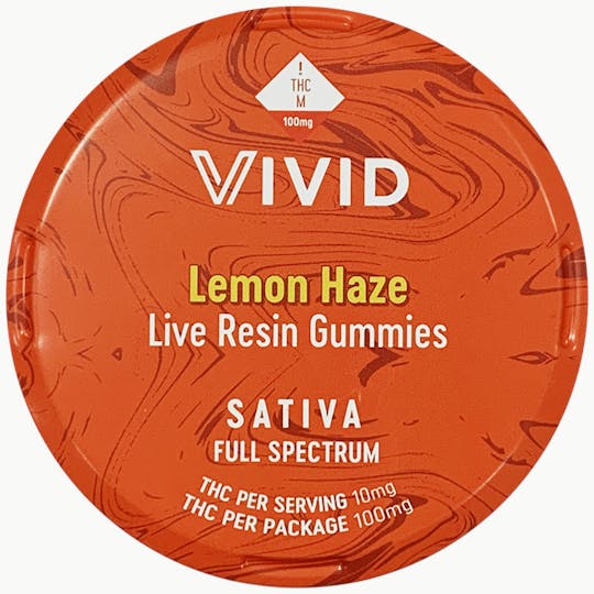 Vivid - Vivid- Lemon Haze Live Resin Gummies (Sativa) - 1