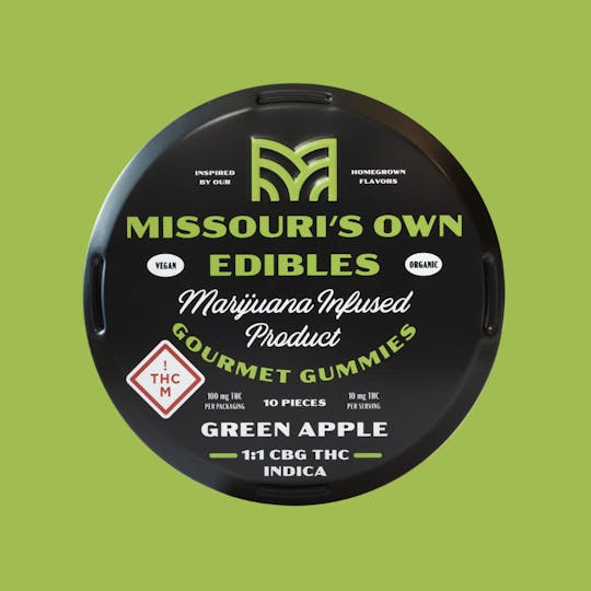 Vivid - Missouri's Own Edibles- Green Apple (1:1 CBG, Indica) - 1