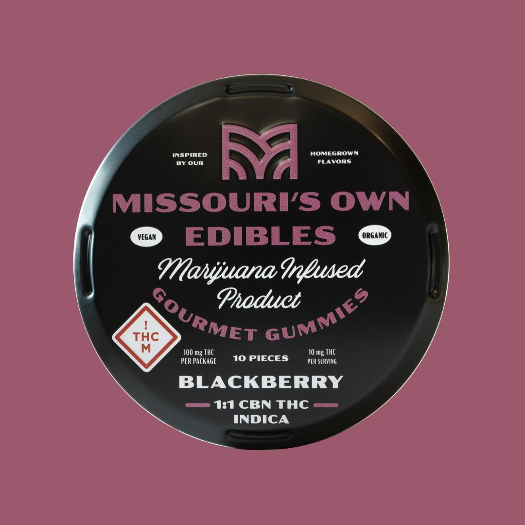 Vivid - Missouri's Own Edibles- Blackberry (1:1 CBN, Indica) - 1