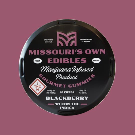 Vivid - Missouri's Own Edibles- Blackberry (1:1 CBN, Indica) - 1