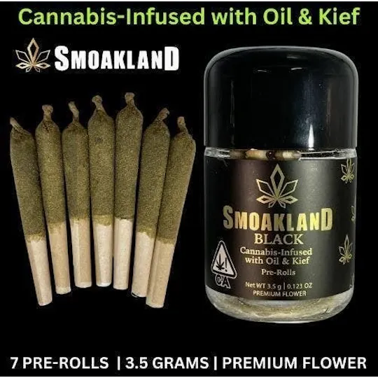 Smoakland - Smoakland Black | Blue Dream | Infused Minis | 0.5g ea | 7pk - 1