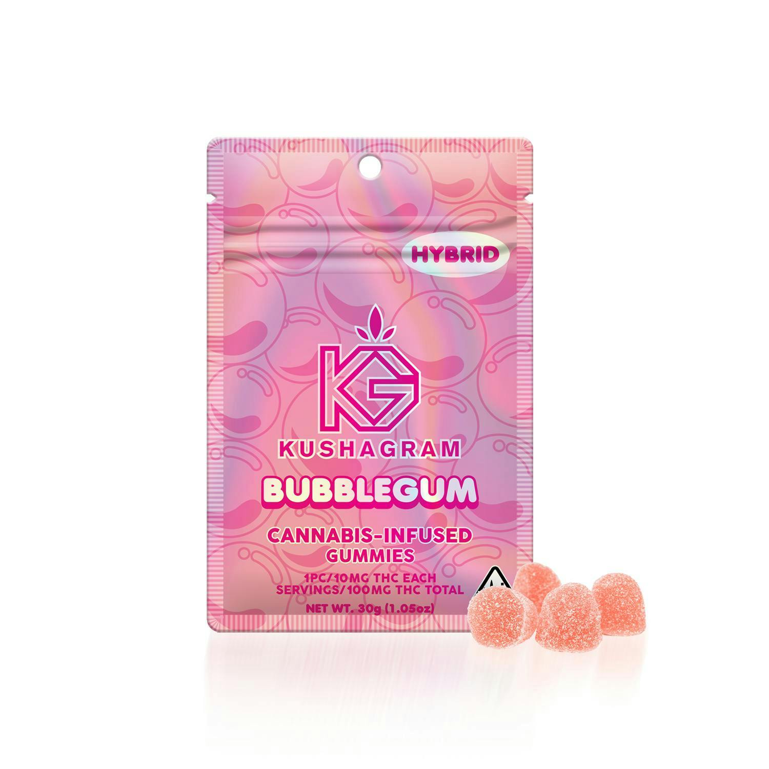 KUSHAGRAM - Bubblegum Gummies - 100mg - 1