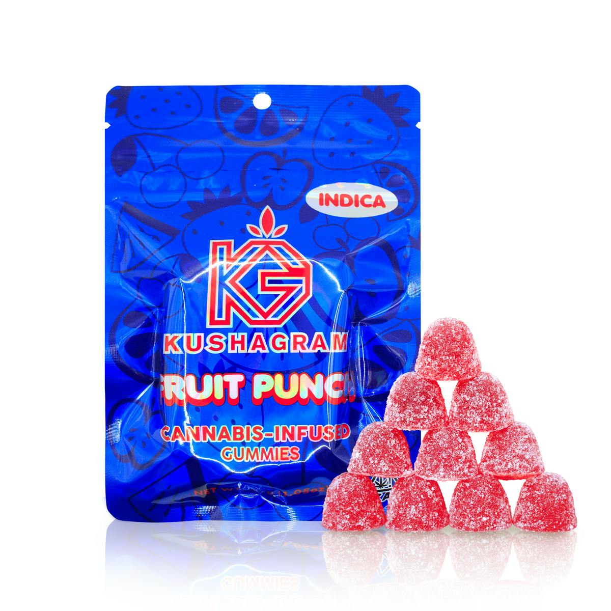 KUSHAGRAM - 100mg Fruit Punch Gummies - 1