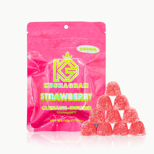 KUSHAGRAM - 100mg Strawberry Gummies - 1