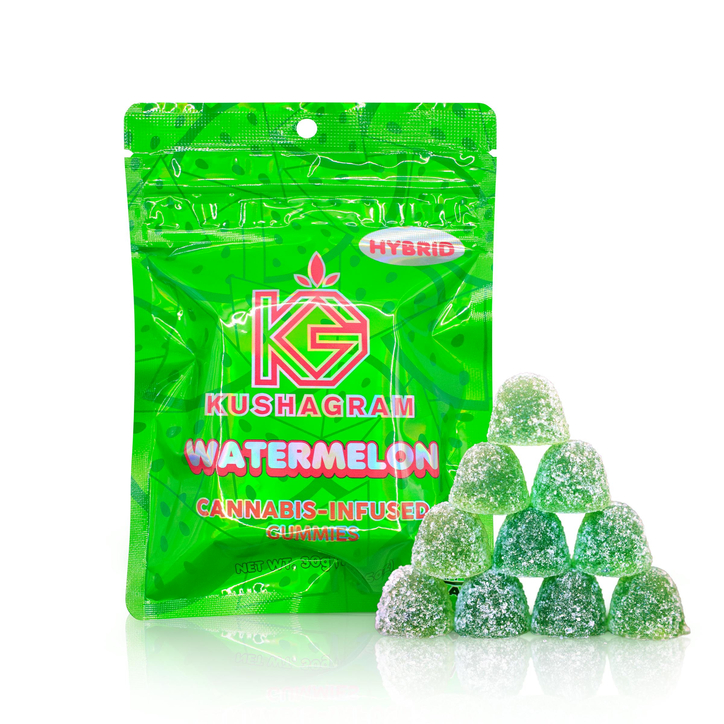 KUSHAGRAM - 100mg Watermelon Gummies - 1