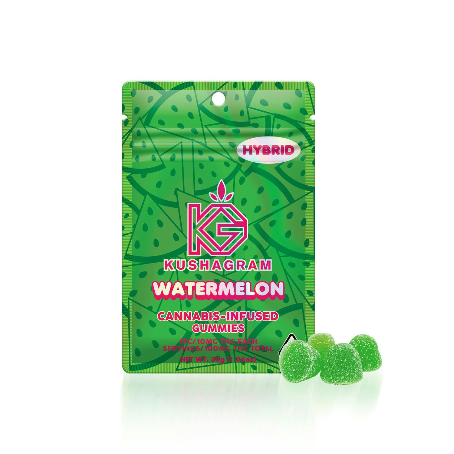 KUSHAGRAM - Watermelon Gummies - 100mg - 1