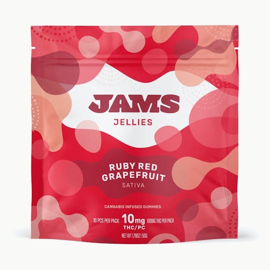 JAMS - Jellies - Ruby Red Grapefruit 100mg | 10pk - 1