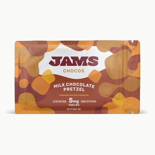 JAMS - Chocos - Milk Chocolate Pretzel 100mg - 1