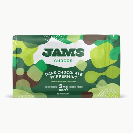 JAMS - Chocos - Dark Chocolate Peppermint 100mg - 1