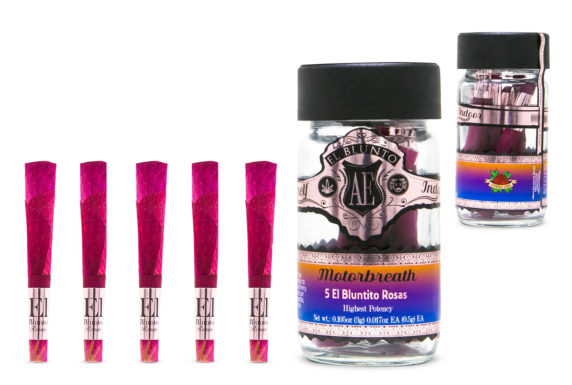 El Blunto by Albert Einstone's - El Bluntito 5-Pack Rosas - Motorbreath - 5 x 0.5G [Mini Rose Joints] - 1