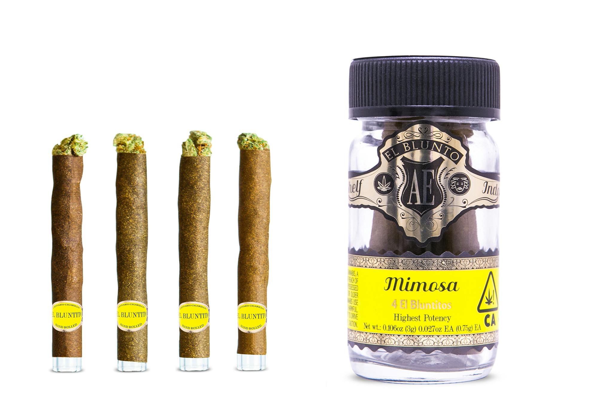 El Blunto by Albert Einstone's - El Bluntito - 4-Pack - Mimosa - 4 x .75G [Mini Blunt] - 1