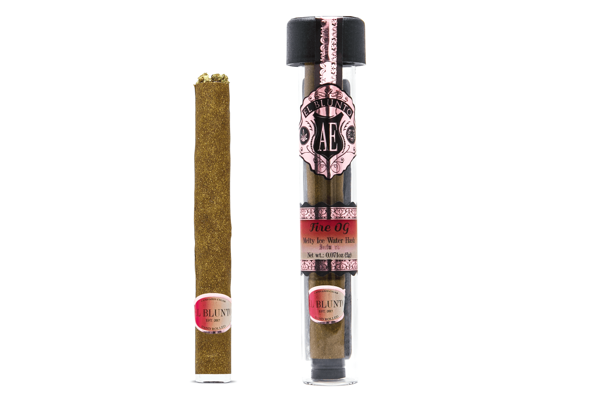 El Blunto by Albert Einstone's - El Blunto - Fire OG - 2G Cannabis Cigar - Hash Infused [Blunt] - 1