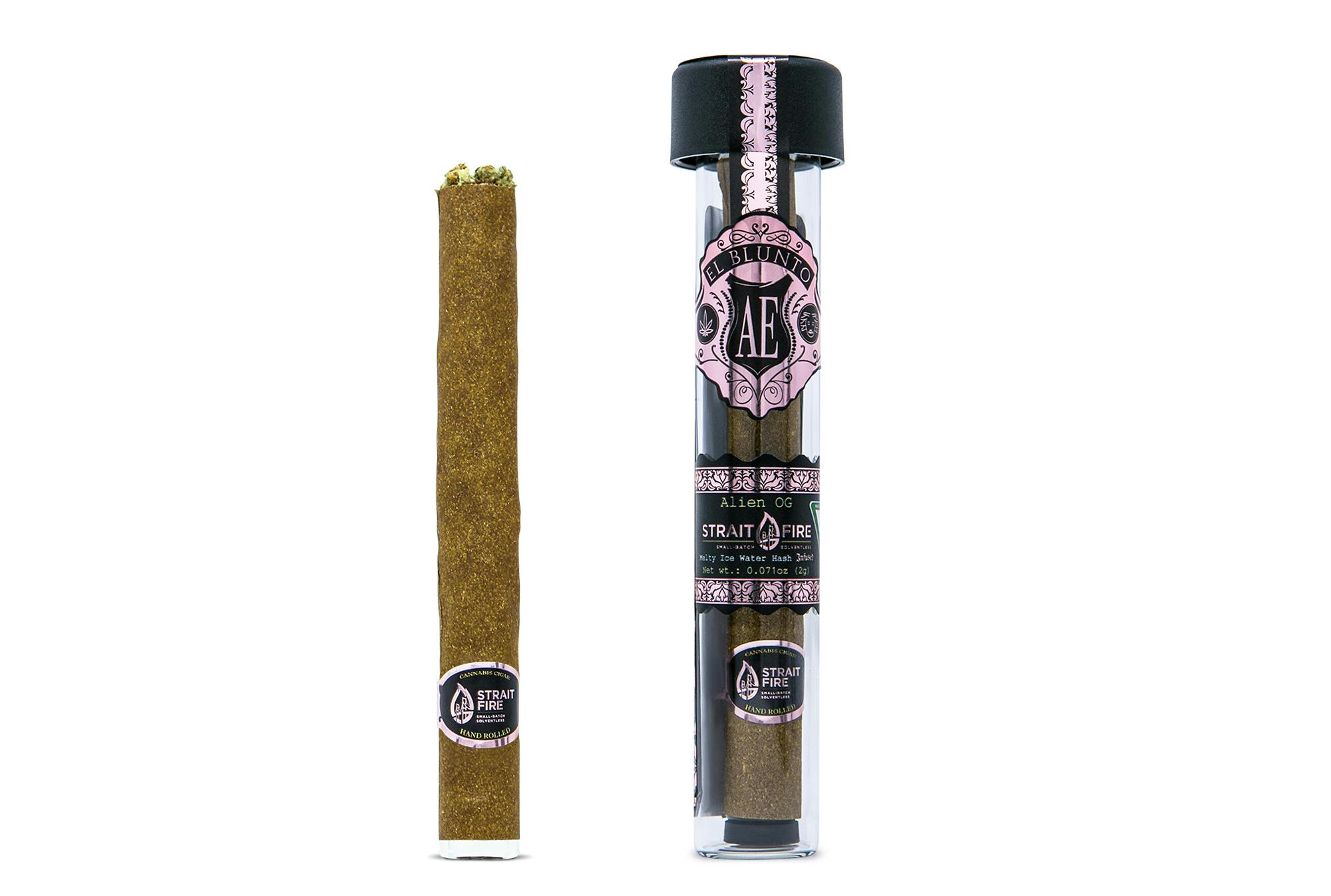 El Blunto by Albert Einstone's - El Blunto x Strait Fire - Alien OG - 2G - Hash Infused [Blunt] - 1