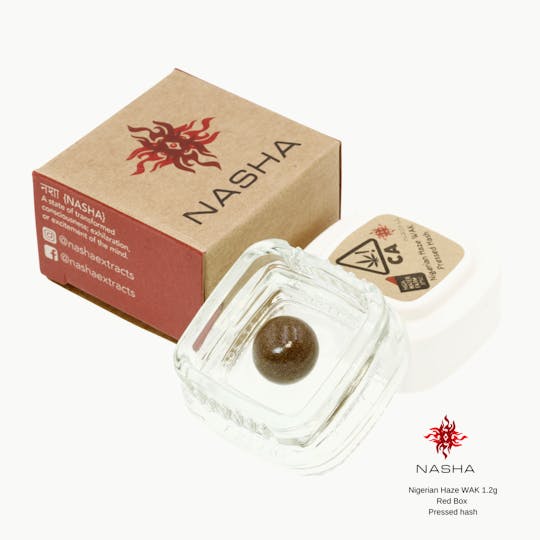 NASHA - Nigerian Haze WAK 1.2g Red Pressed Hash (High Water Farm) - 1