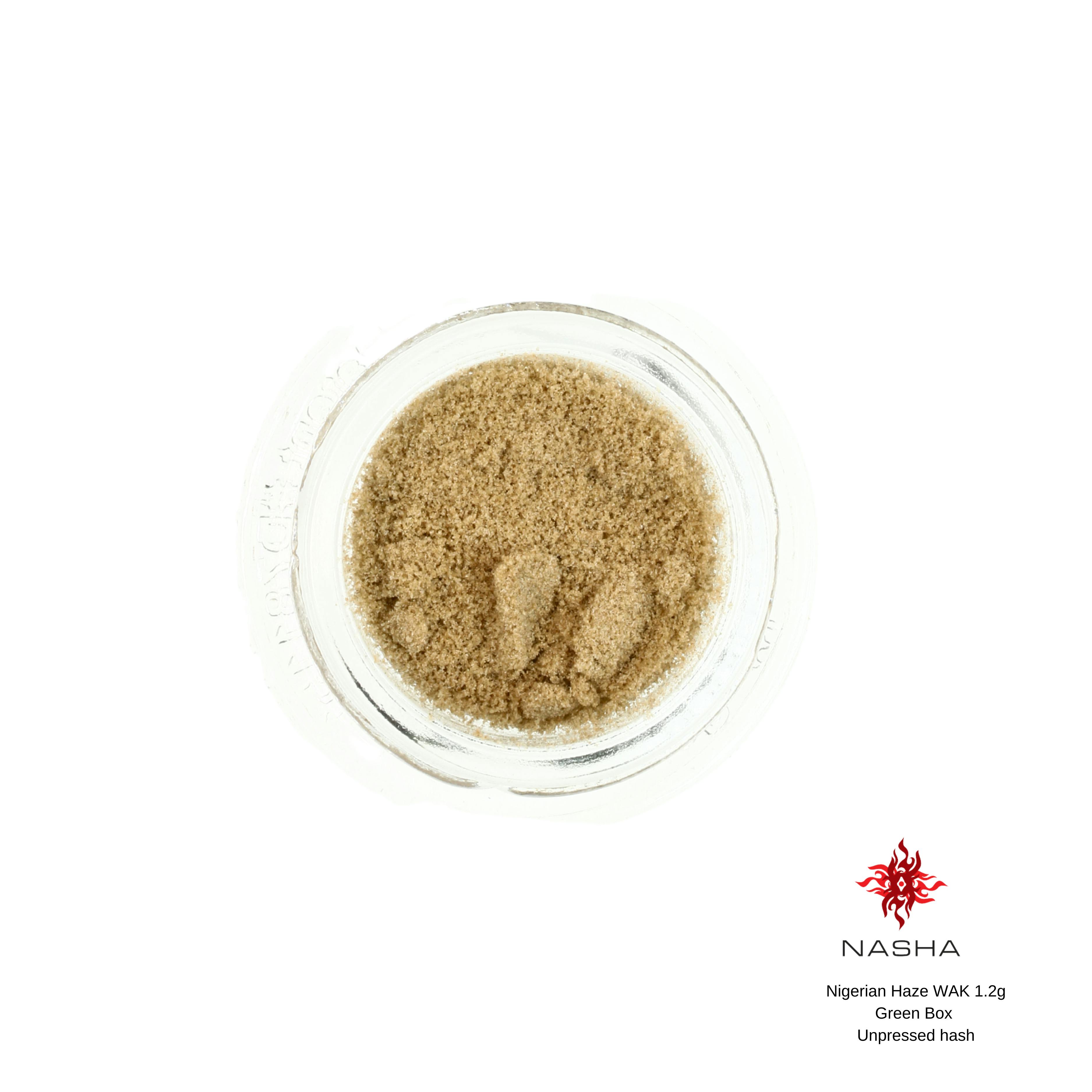NASHA - Nigerian Haze WAK 1.2g Green Unpressed Hash (High Water Farm) - 1
