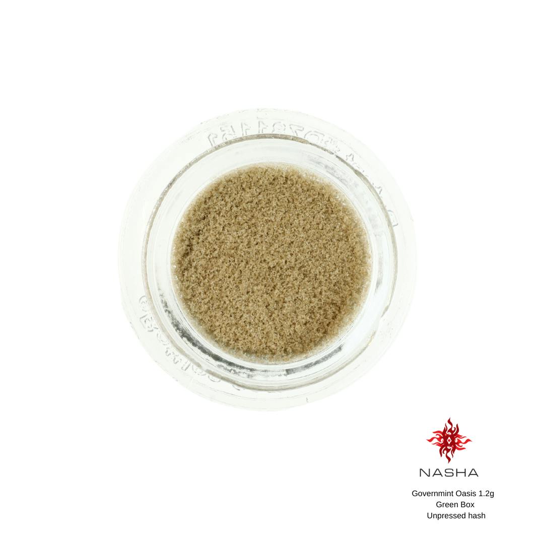 NASHA - Governmint Oasis 1.2g Green Unpressed Hash (Sabertooth Farm) - 1