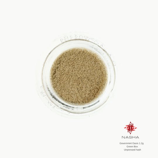 NASHA - Governmint Oasis 1.2g Green Unpressed Hash (Sabertooth Farm) - 1