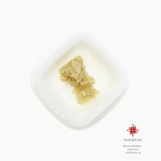 NASHA - Banana Sherbert Cold Cure Live Rosin (Alpenglow Farm) - 1