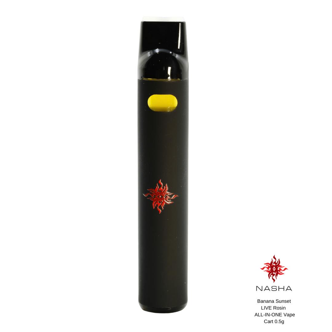 NASHA - Banana Sunset Live Rosin All-In-One Vape 0.5 gram - 1